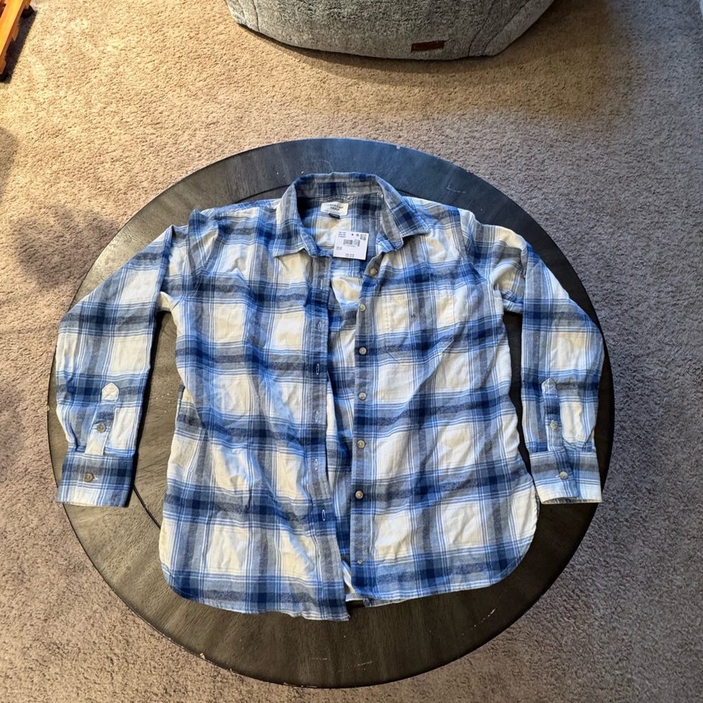 American Eagle Oversized Plaid Flannel Shirt